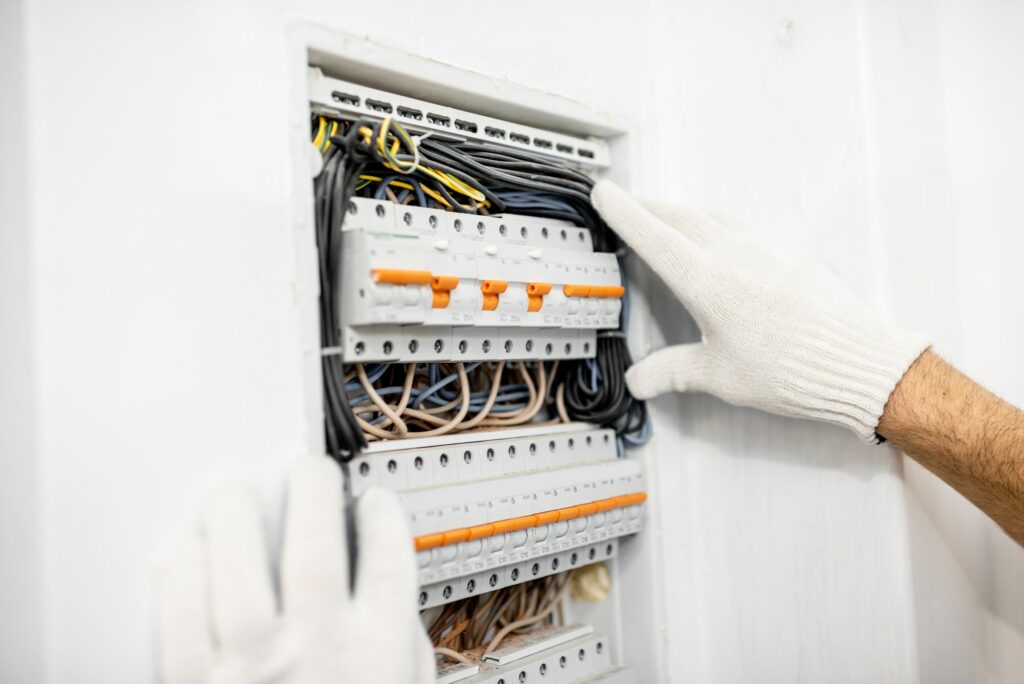 Installing or repairing electrical panel